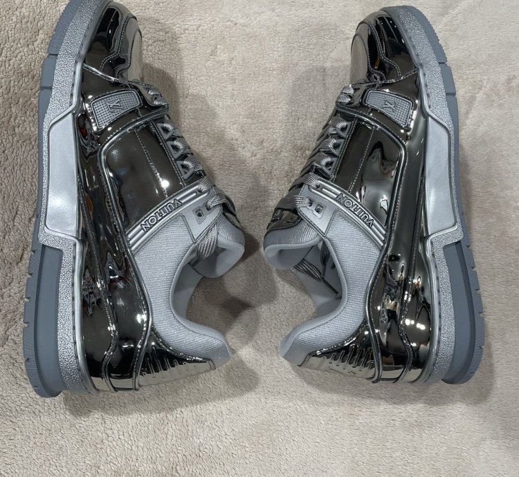 Louis Vuitton Mirror Silver Trainer Sneaker