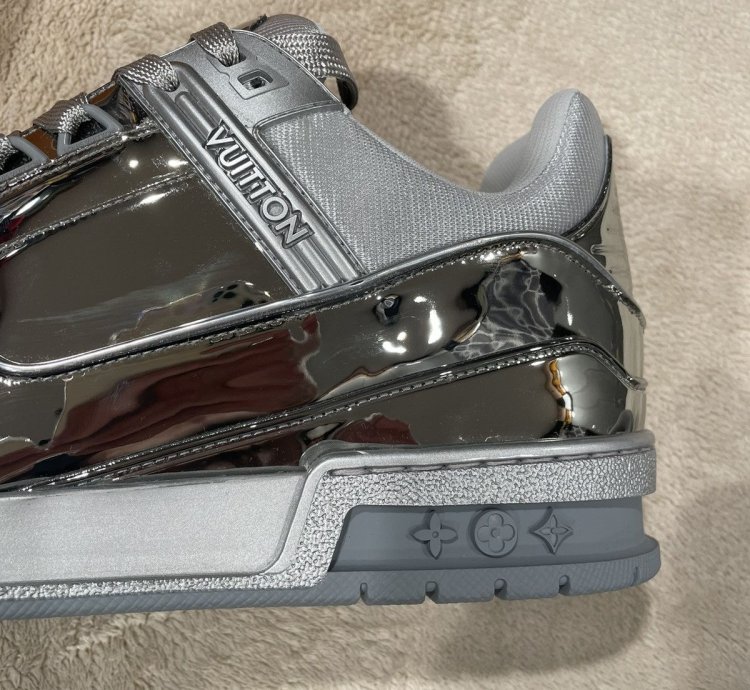 Louis Vuitton Mirror Silver Trainer Sneaker