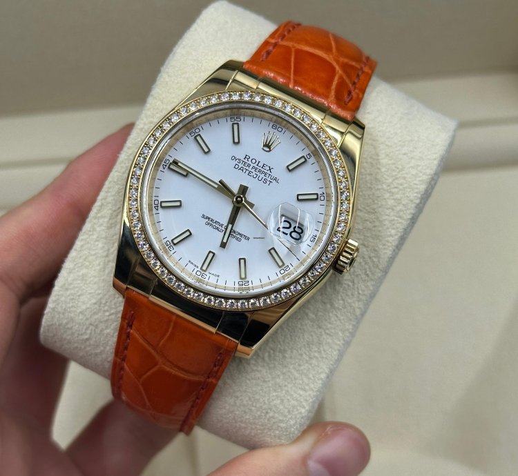 Rolex Datejust 36 White Leather