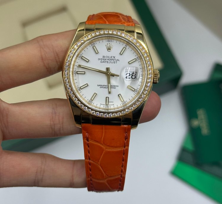 Rolex Datejust 36 White Leather
