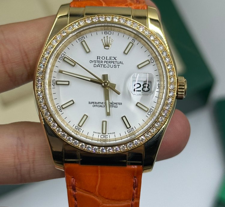 Rolex Datejust 36 White Leather