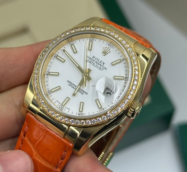 Rolex Datejust 36 White Leather