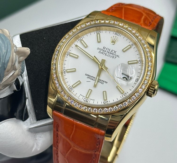Rolex Datejust 36 White Leather
