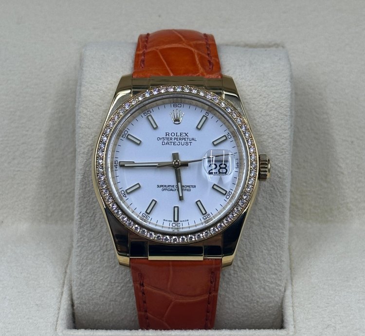 Rolex Datejust 36 White Leather