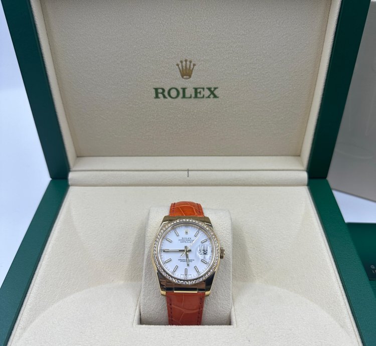 Rolex Datejust 36 White Leather
