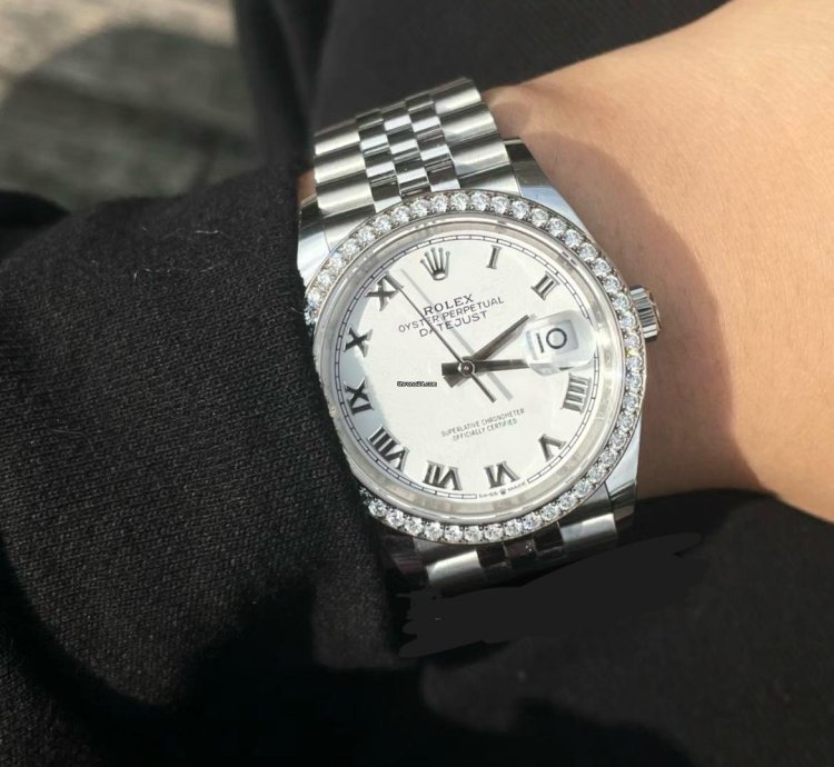 Rolex Datejust 36 White Roman Jub