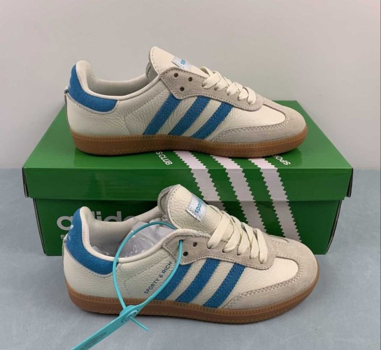 Adidas Sporty Rich Samba Og Cream Blue