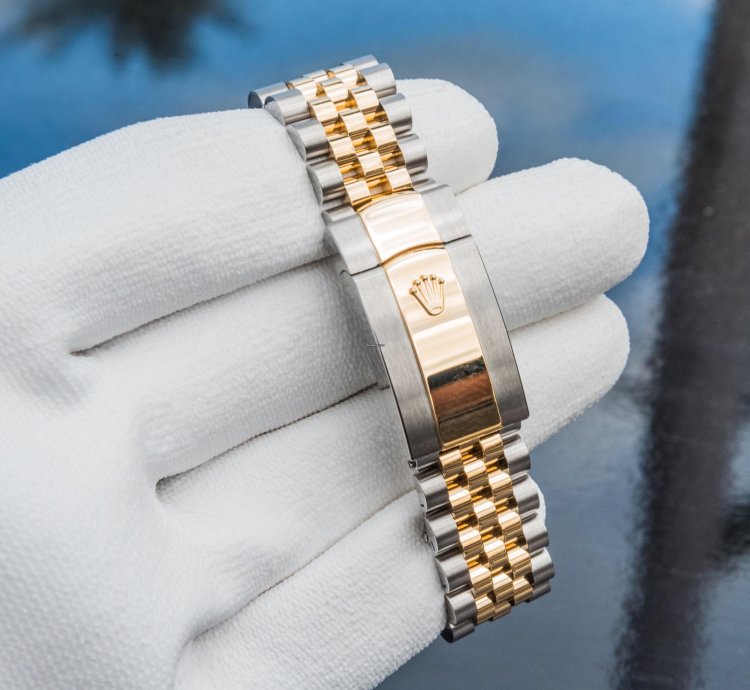 Rolex Datejust 36 Wimbledon Two Tone Yellow Gold Jubilee