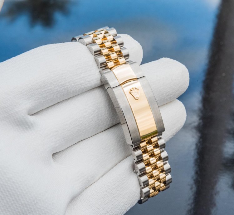 Rolex Datejust 36 Wimbledon Two Tone Yellow Gold Jubilee