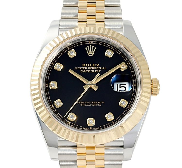 Rolex Datejust 41 126333g Automatic Gold Steel Like New Unworn