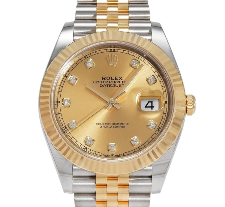 Rolex Datejust 41 126333g Automatic Gold Steel New