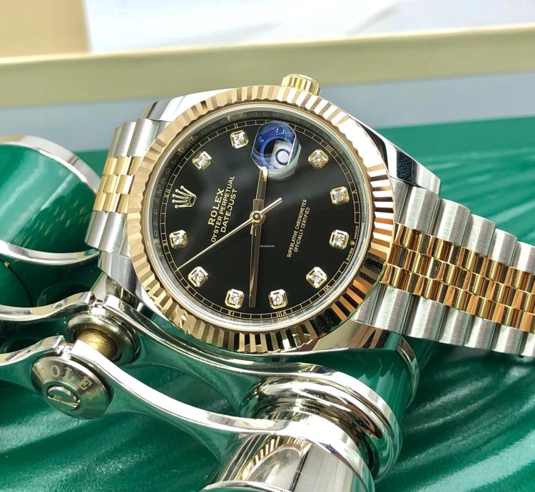 Rolex Datejust 41 126333g Black Diamond Dial Jubilee