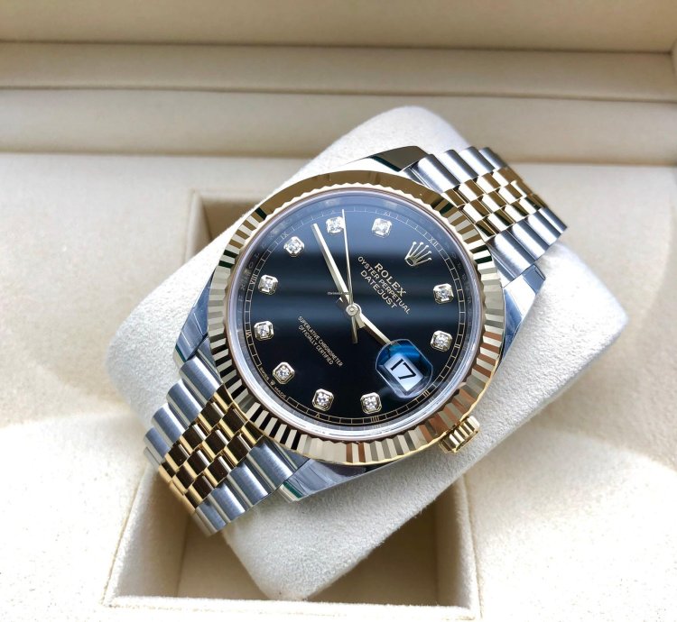 Rolex Datejust 41 126333g Black Diamond Dial Jubilee