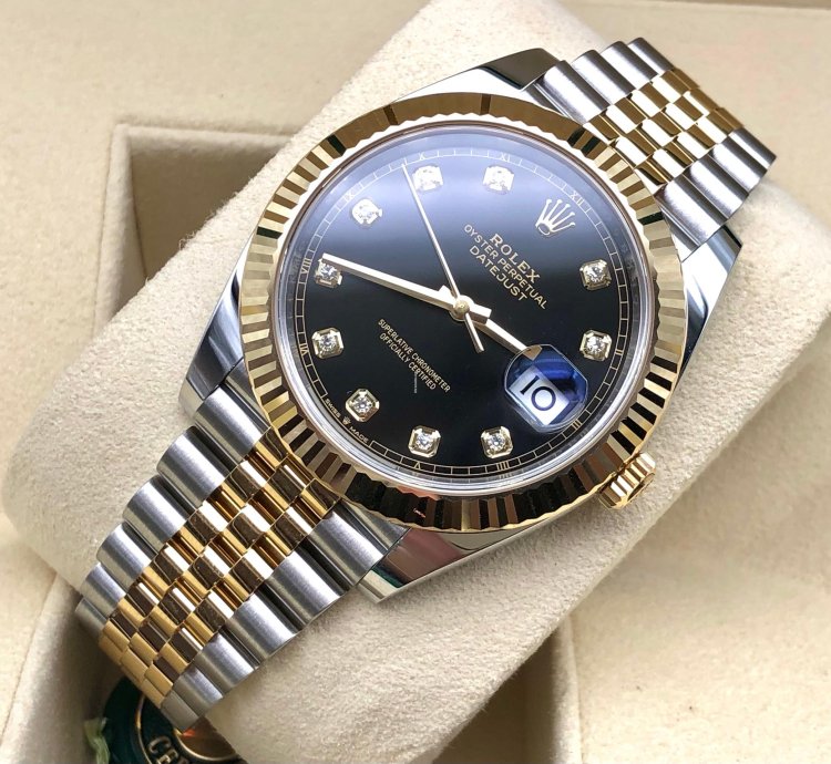 Rolex Datejust 41 126333g Black Diamond Dial Jubilee