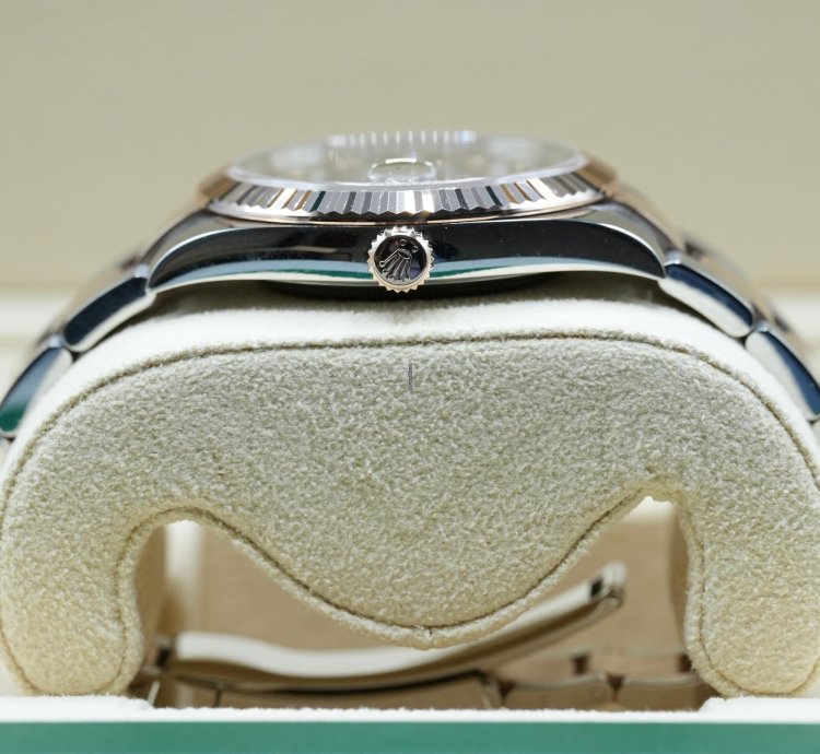 Rolex Datejust 41 2024 Datejust 41 Steel And Rose Gold Chocolate Diamond Dial Unworn Box And Papers 126331