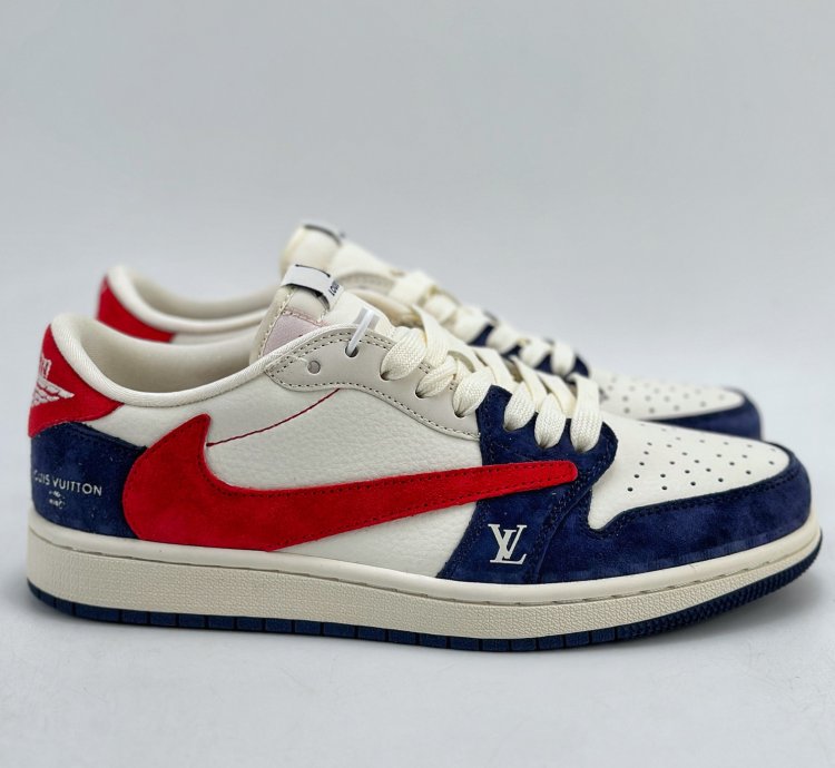 280 Travis Scott X Nike Air Jordan 1 Low X Louis Vuitton Three-party Joint Yq20821
