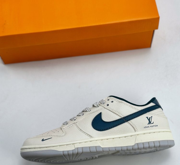 280 Nike Sb Dunk Low X Louis Vuitton White Navy Blue Starry Sky Cf3688-004 - 132