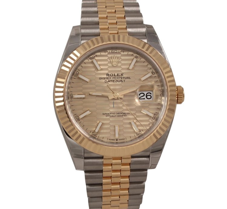 Rolex Datejust 41 41mmfluted Motif Ref 126333 Ss Yg Jubilee Full Set 2023 Watch
