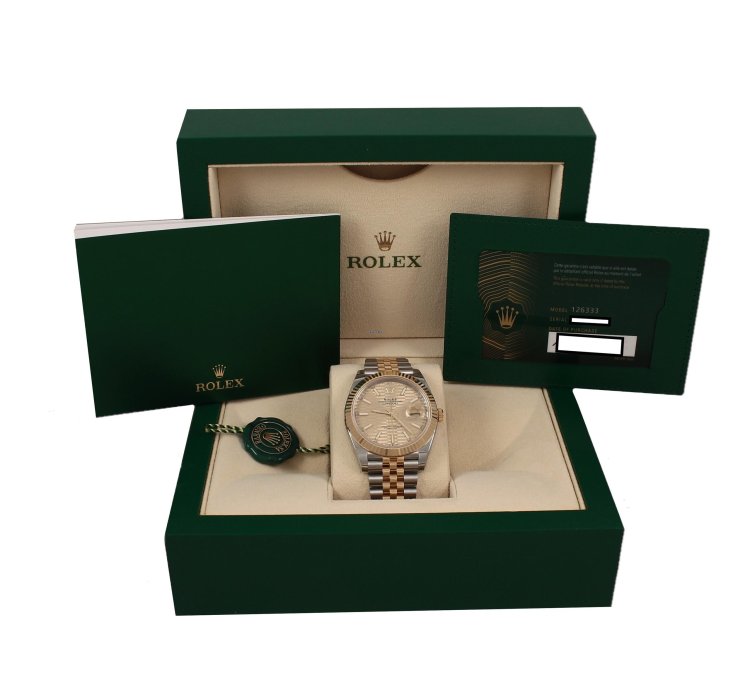 Rolex Datejust 41 41mmfluted Motif Ref 126333 Ss Yg Jubilee Full Set 2023 Watch