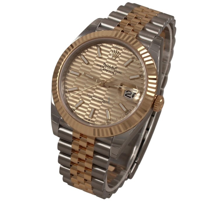 Rolex Datejust 41 41mmfluted Motif Ref 126333 Ss Yg Jubilee Full Set 2023 Watch