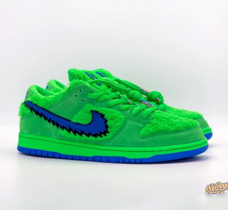 Grateful Dead X Nike Sb Dunk Green Bear Cj5378-300