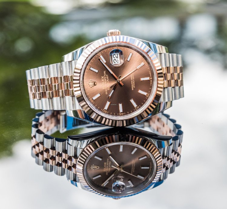 Rolex Datejust 41 Chocolate Dial Everose Steel Jubilee