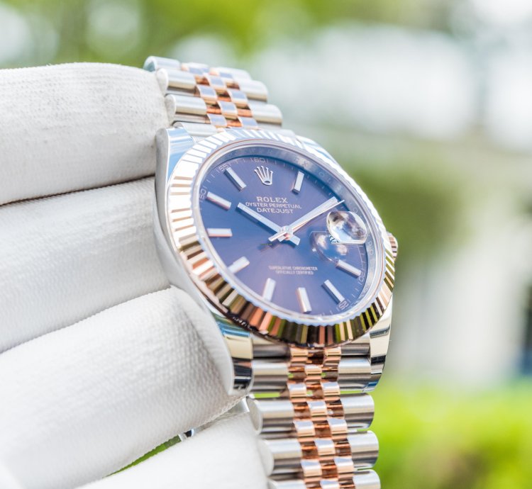 Rolex Datejust 41 Chocolate Dial Everose Steel Jubilee