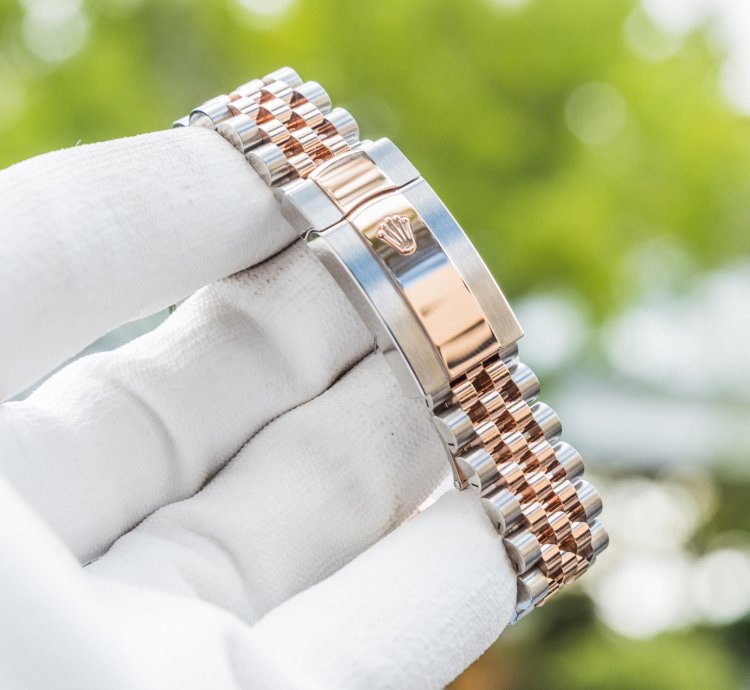 Rolex Datejust 41 Chocolate Dial Everose Steel Jubilee