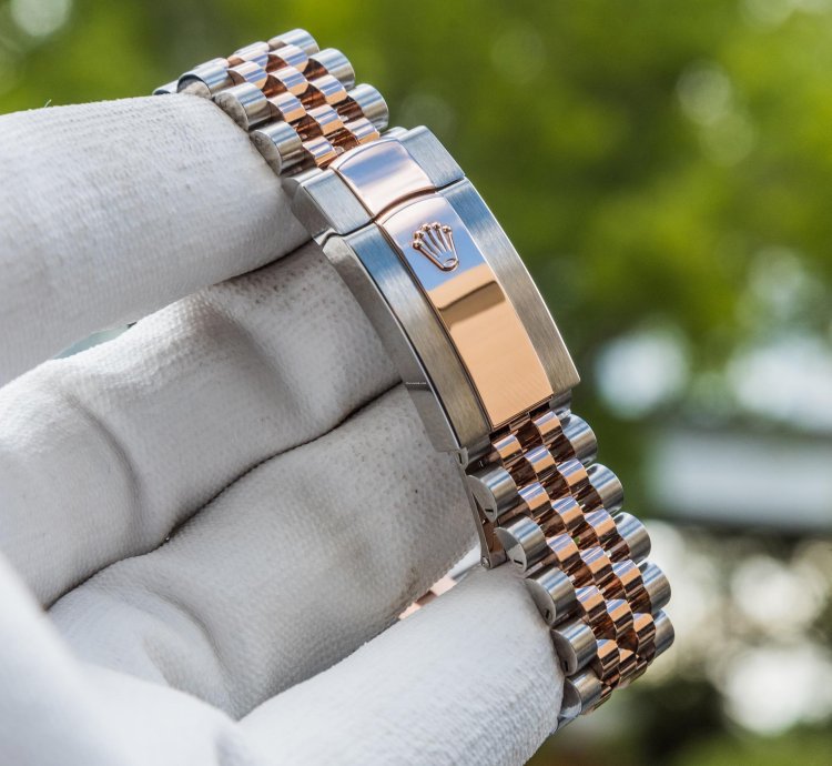 Rolex Datejust 41 Chocolate Dial Everose Steel Jubilee