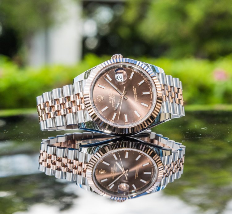 Rolex Datejust 41 Chocolate Dial Everose Steel Jubilee