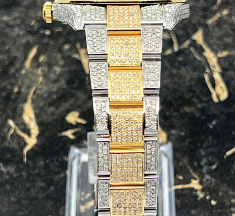 Rolex Datejust 41 New - Champagne Dial - Iced Out - Diamonds