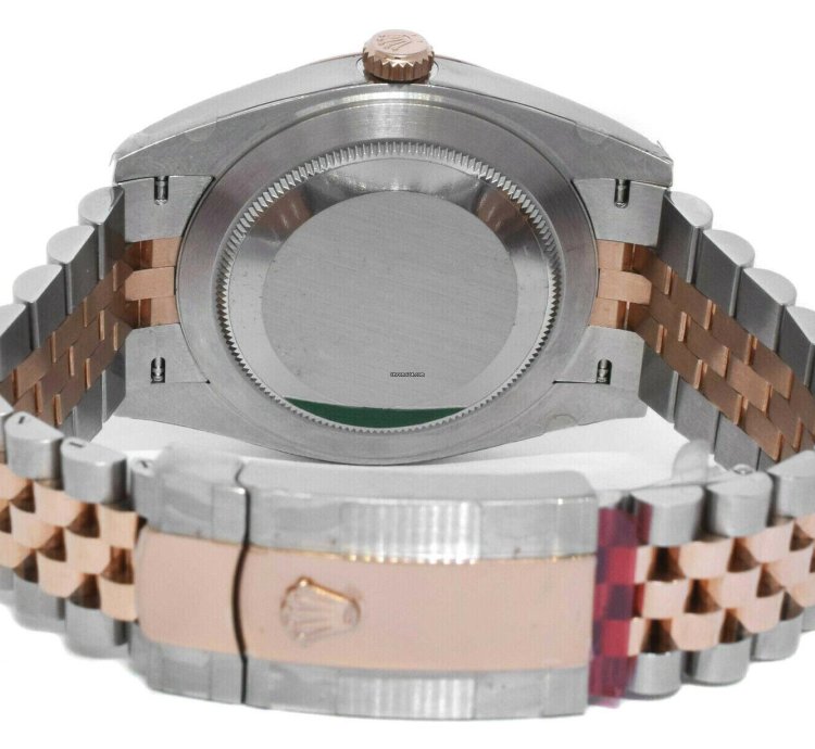 Rolex Datejust 41 Nos Rolex Datejust 41 Steel 18k Rg Mop Diamond Dial Watch 21 126301