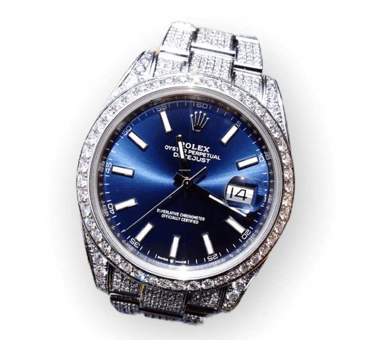 Rolex Datejust 41 Oyster 41mm Unworn Full Set 2023 Blue Dial Top Quality