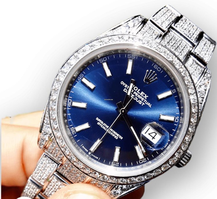 Rolex Datejust 41 Oyster 41mm Unworn Full Set 2023 Blue Dial Top Quality