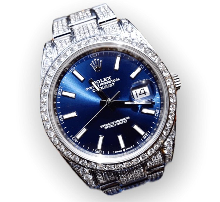 Rolex Datejust 41 Oyster 41mm Unworn Full Set 2023 Blue Dial Top Quality