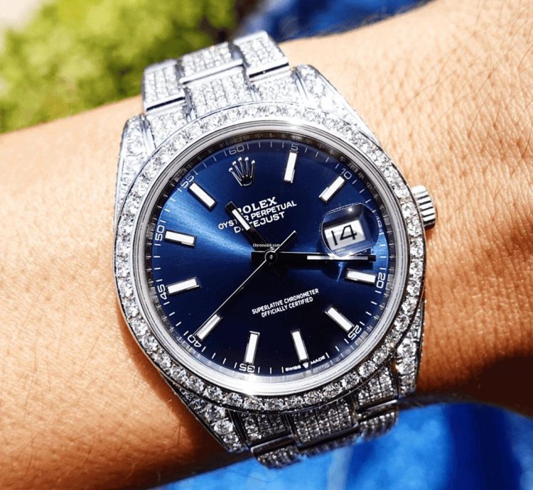 Rolex Datejust 41 Oyster 41mm Unworn Full Set 2023 Blue Dial Top Quality