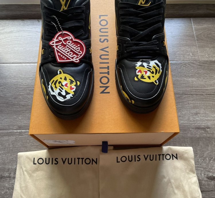 Louis Vuitton Nigo Black Tiger Trainer Sneaker