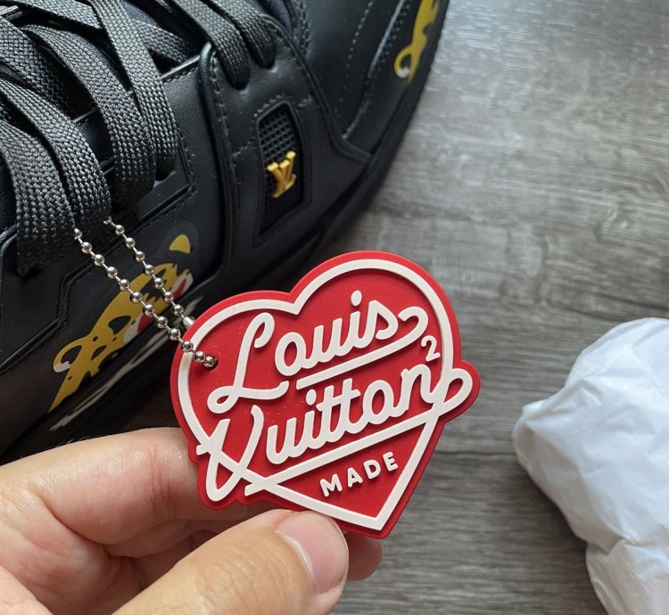 Louis Vuitton Nigo Black Tiger Trainer Sneaker
