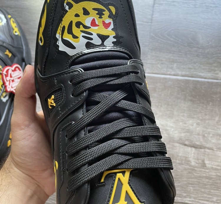 Louis Vuitton Nigo Black Tiger Trainer Sneaker