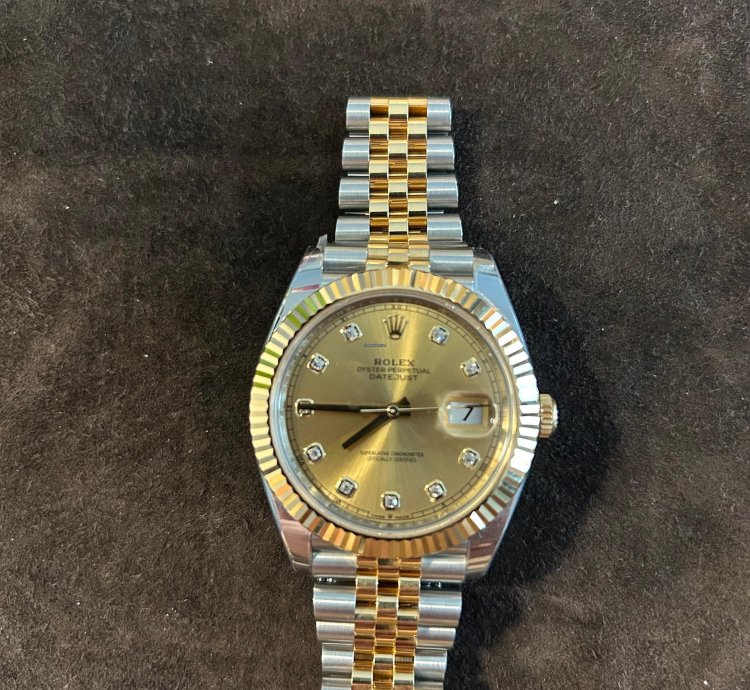Rolex Datejust 41 Stahl Gold Diamant Zifferblatt