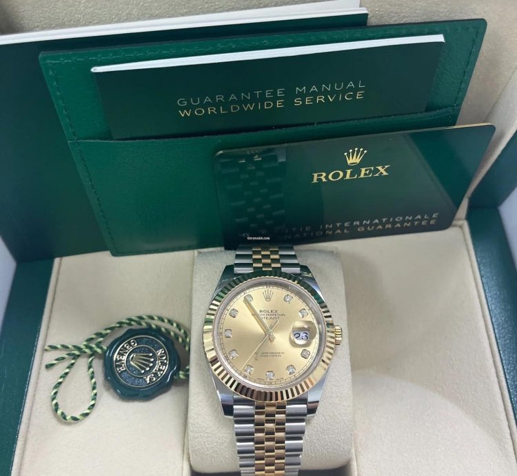 Rolex Datejust 41 Stahl Gold Diamant Zifferblatt