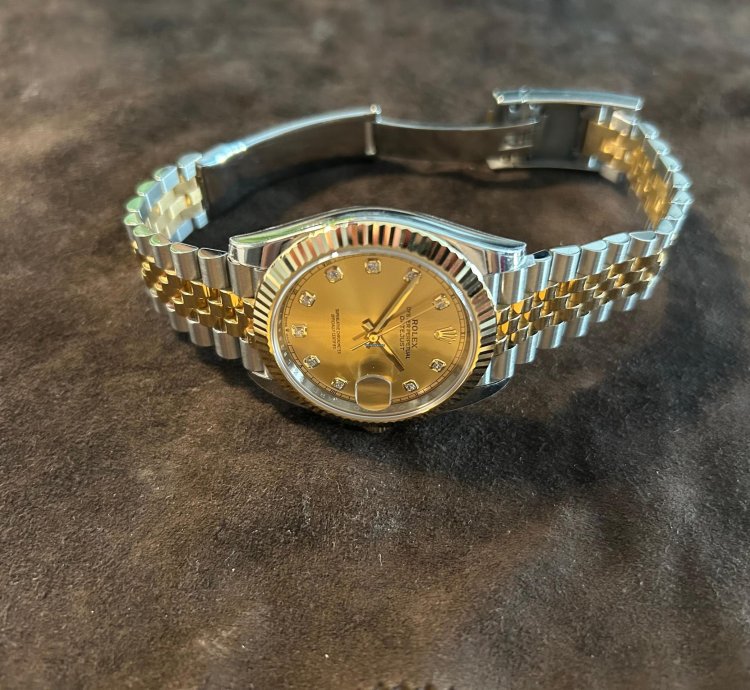 Rolex Datejust 41 Stahl Gold Diamant Zifferblatt