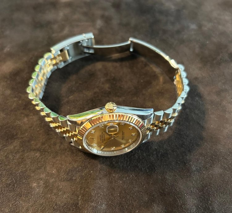 Rolex Datejust 41 Stahl Gold Diamant Zifferblatt