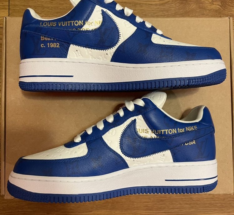 Louis Vuitton Nike Air Force 1 Low Royal Blue