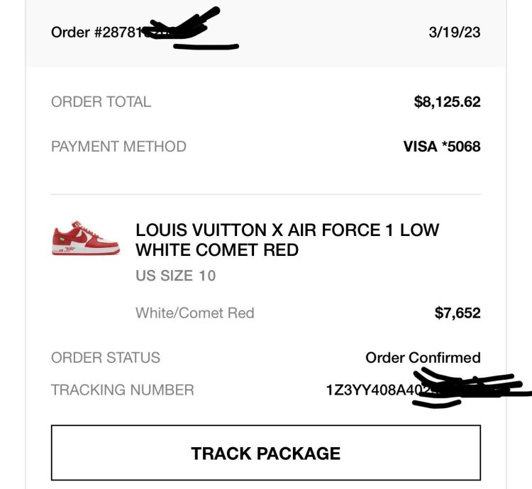 Louis Vuitton Nike Red