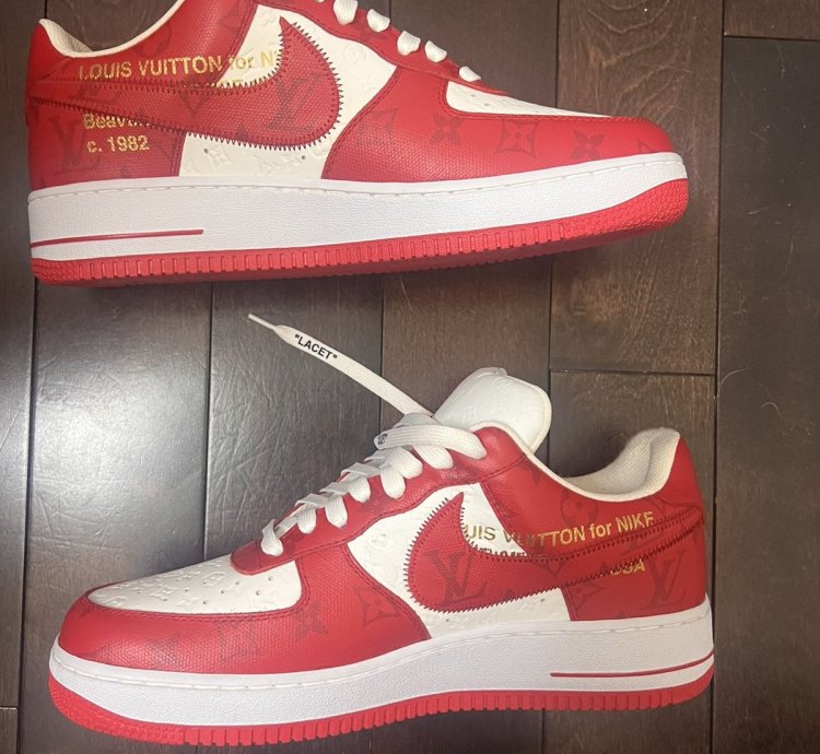 Louis Vuitton Nike Red