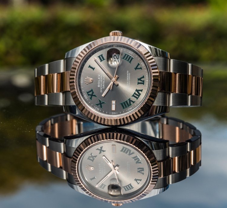 Rolex Datejust 41 Wimbledon Dial - Everose Gold - Oyster Bracelet