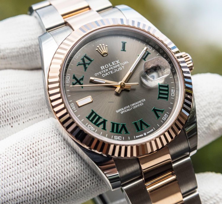 Rolex Datejust 41 Wimbledon Dial - Everose Gold - Oyster Bracelet