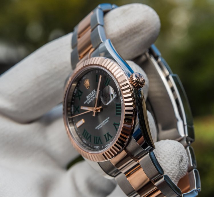 Rolex Datejust 41 Wimbledon Dial - Everose Gold - Oyster Bracelet