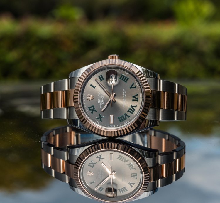 Rolex Datejust 41 Wimbledon Dial - Everose Gold - Oyster Bracelet